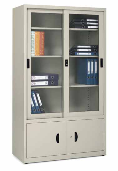 上玻下铁文件柜